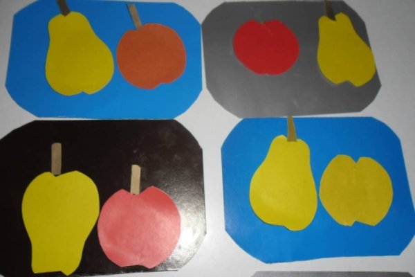 Аппликация фрукты 2 младшая группа