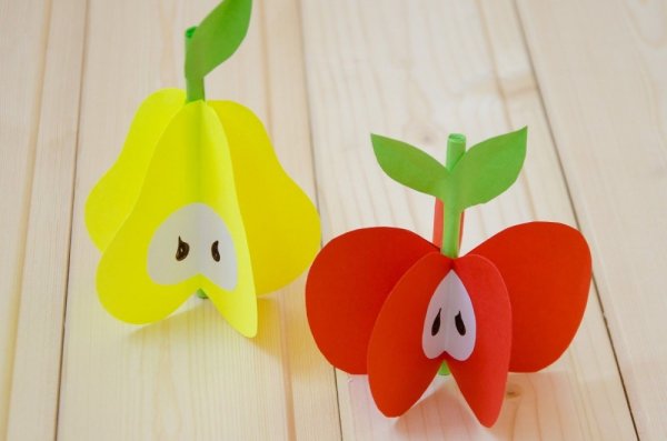 Объемная аппликация фрукты