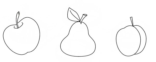 Яблоко раскраска