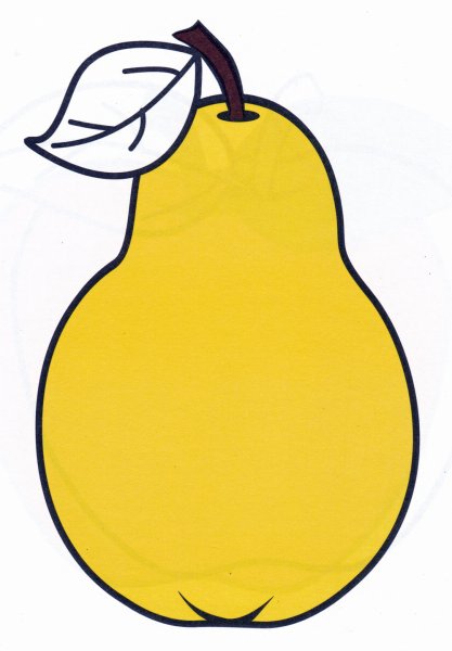 Груша раскраска