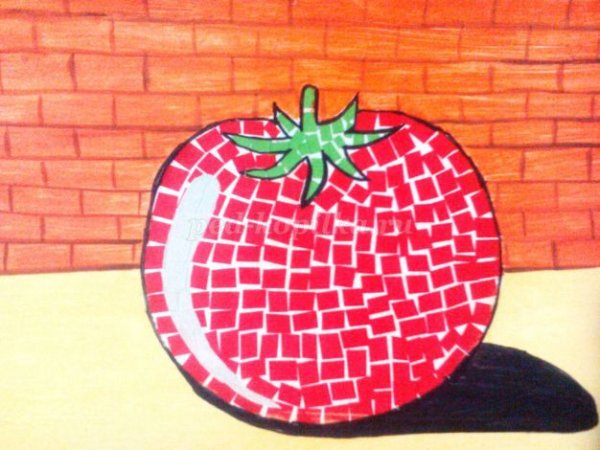 Овощи из мозаики