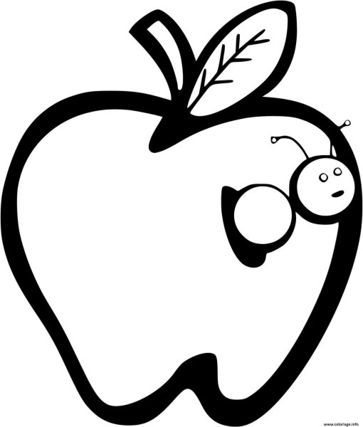 Яблоко шаблон