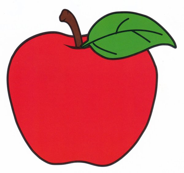 Яблоко трафарет