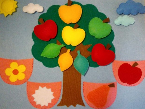 Дерево из фетра