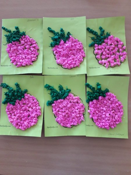 Поделки с детьми на тему ягода малина