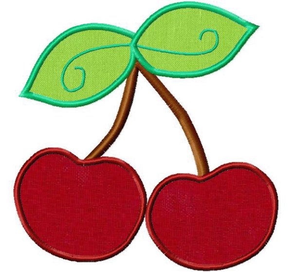 Аппликация Вишенки