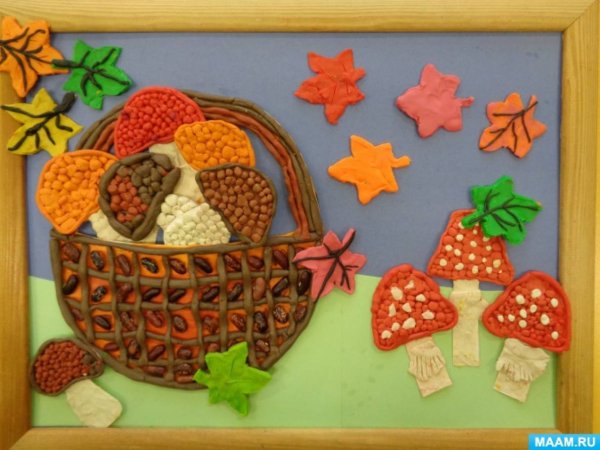 Пластилинография на тему осень