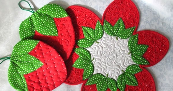 Прихватка клубника