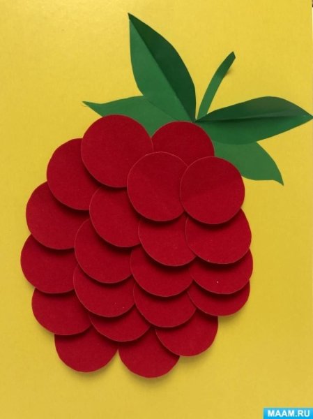 Аппликация из цветной бумаги