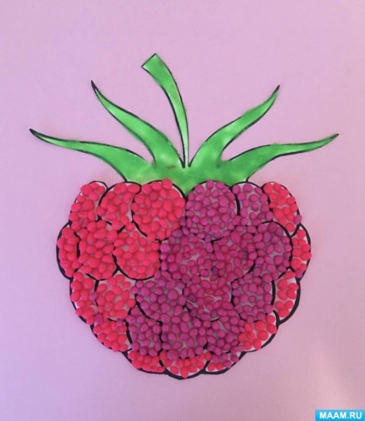 Ежевика пластилинография