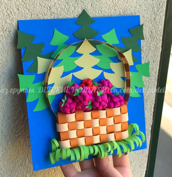 Корзина из бумаги