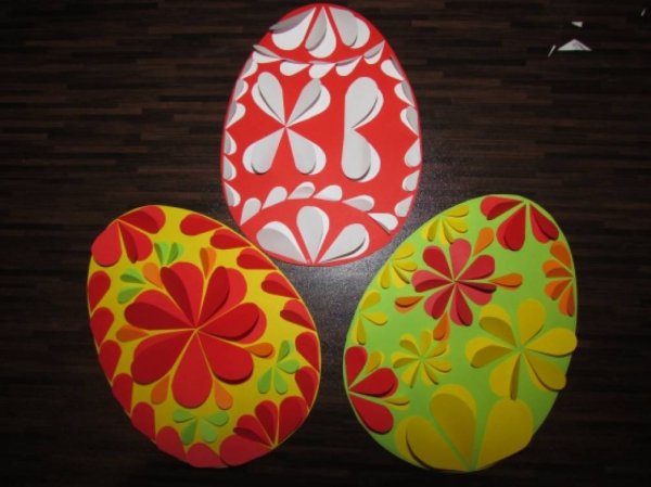 Пасхальное яйцо из бумаги