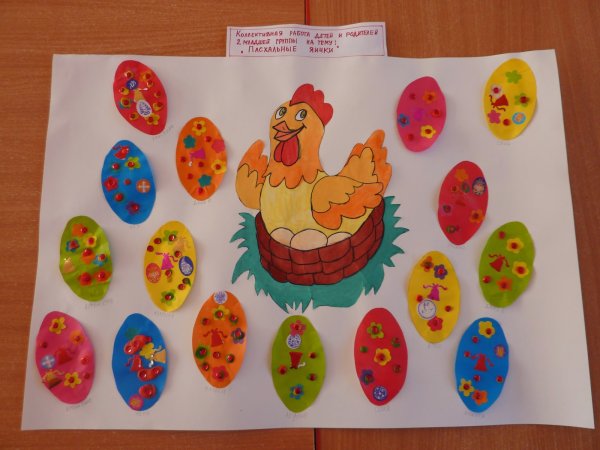 Аппликация на пасхальную тему