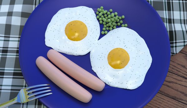 Яичница из пластилина