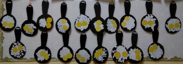 Аппликация в старшей группе на тему продукты питания