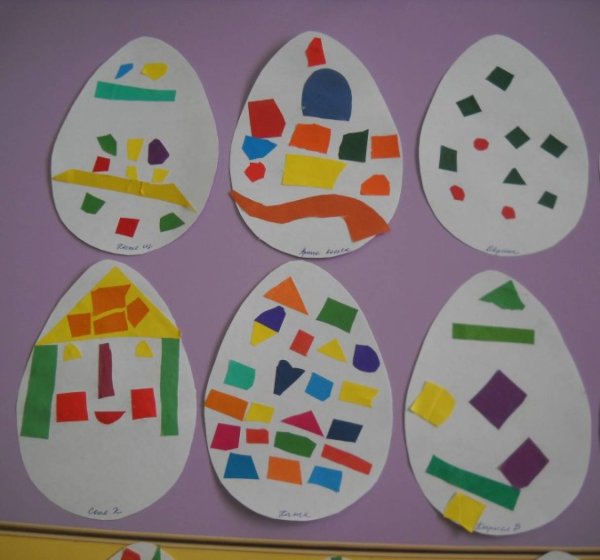 Аппликация пасхальное яйц