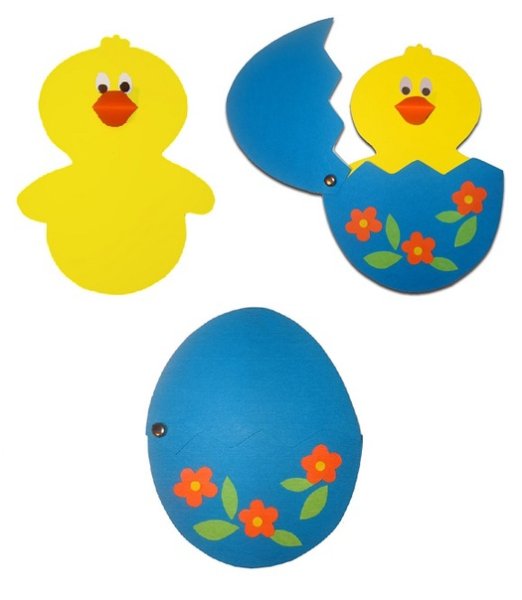 Поделки на Пасху из цветной бумаги