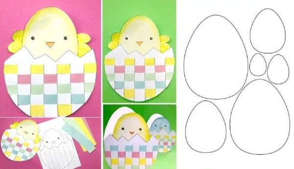 Пасхальная аппликация для детей