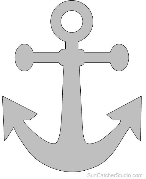 Трафарет "якоря"
