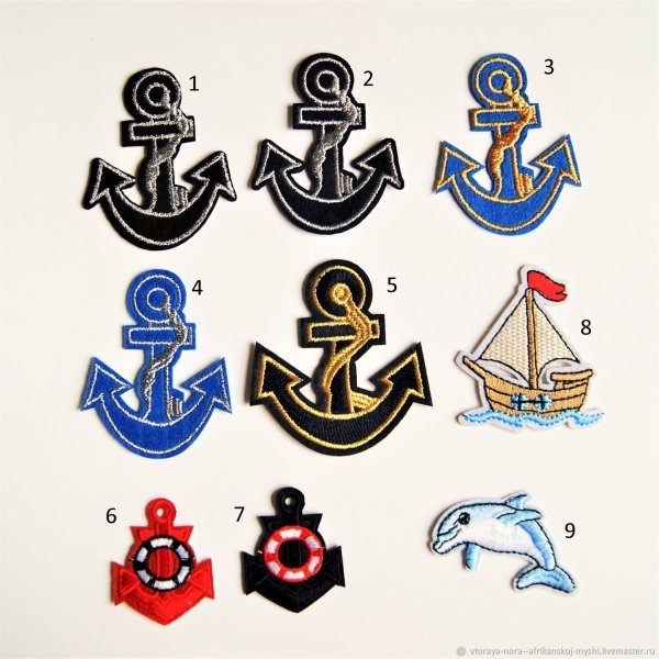 Термоаппликация якорь