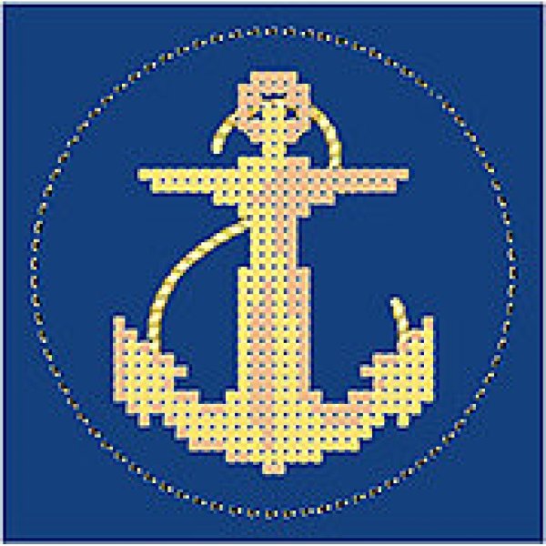 Вышивка якорь схема