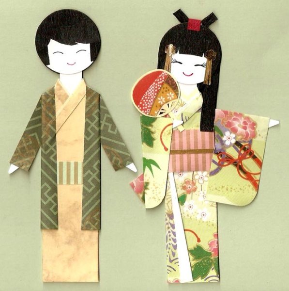 Японская бумажная кукла нинге
