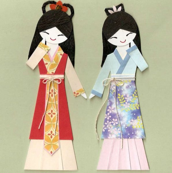 Японские бумажные куклы
