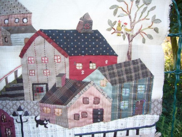 Пэчворк домики из ткани