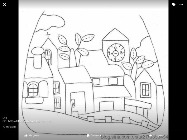 Аппликации из ткани домики схемы