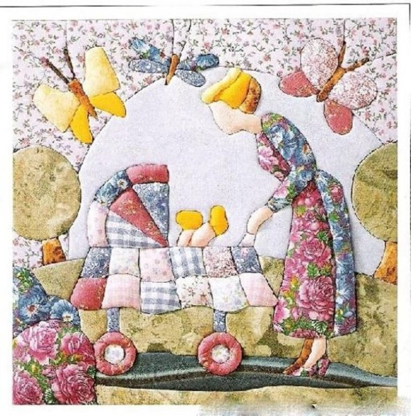 Японская техника кинусайга – пэчворк без иглы.