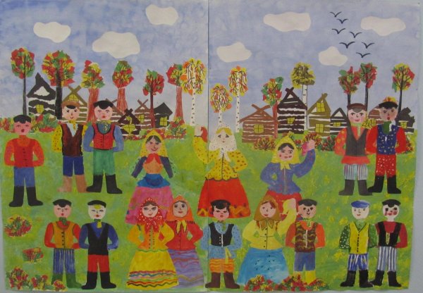 Рисование на тему "ярмарка"