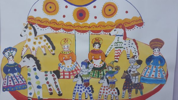 Дымковская Слобода рисование