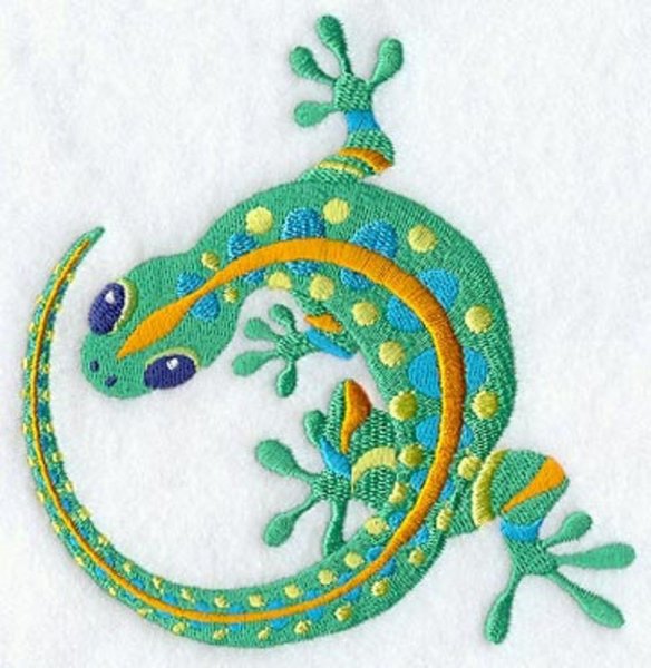 Аппликация ящерка