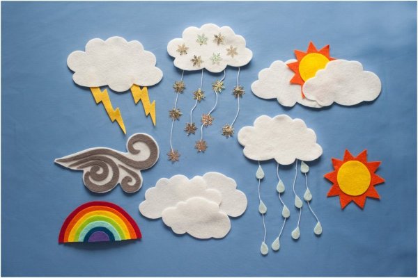 Облако из фетра