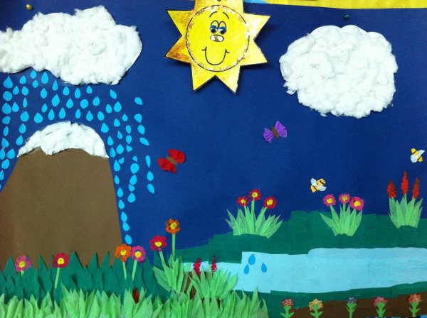 Аппликация на тему природа