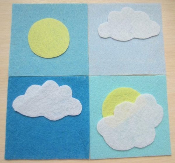 Аппликация из фетра для детей