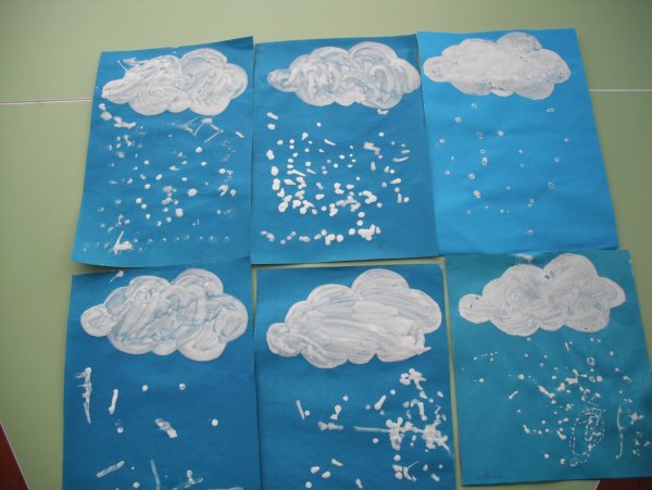 Рисование в младшей группе зима