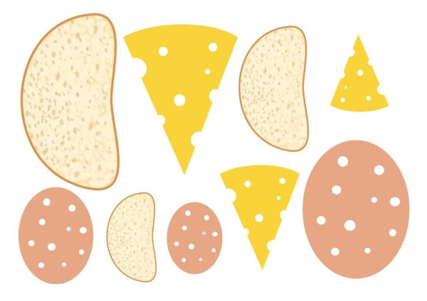 Пицца аппликация для детей