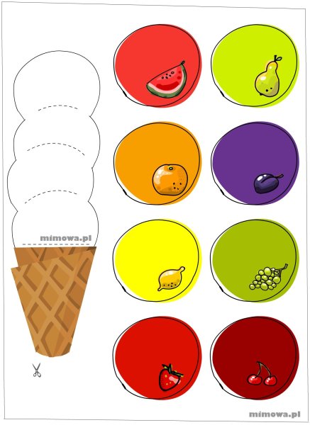 Аппликация мороженое