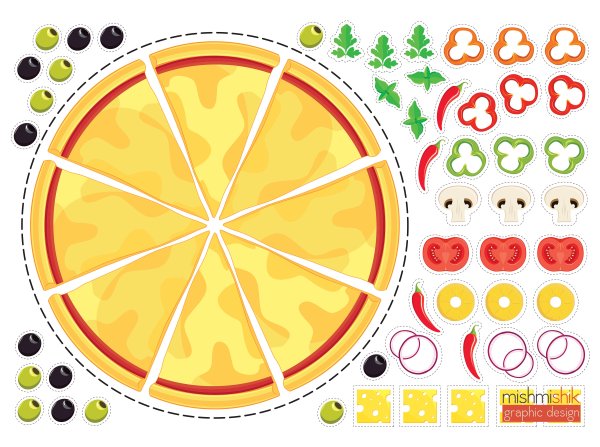 Ингредиенты для пиццы для детей