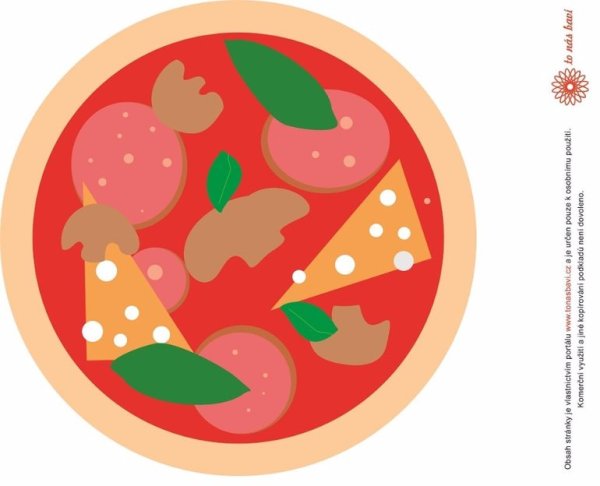 Пицца аппликация для детей