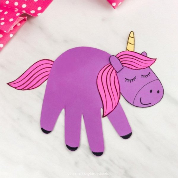 Аппликация Единорог