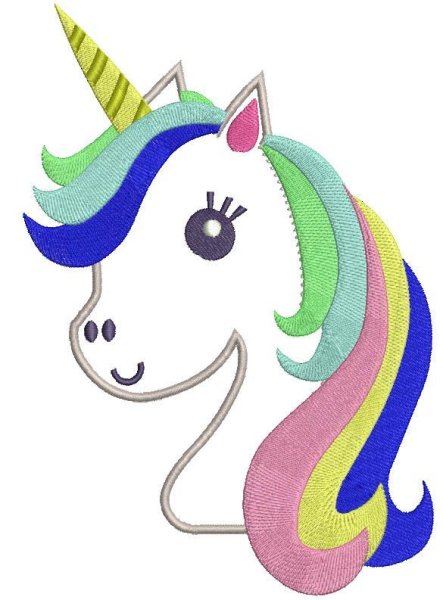 Аппликация Единорог для малышей