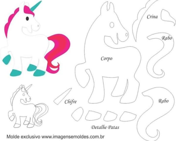 Единорожка аппликация для детей
