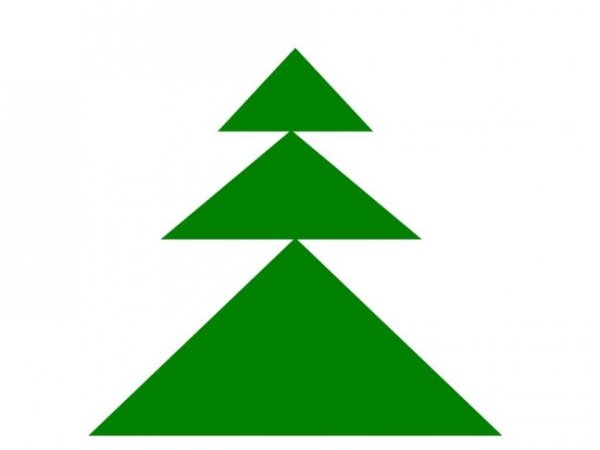 Елочка с геометрическими фигурами