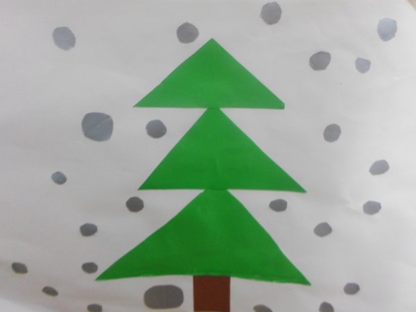 Елка с геометрическими фигурами