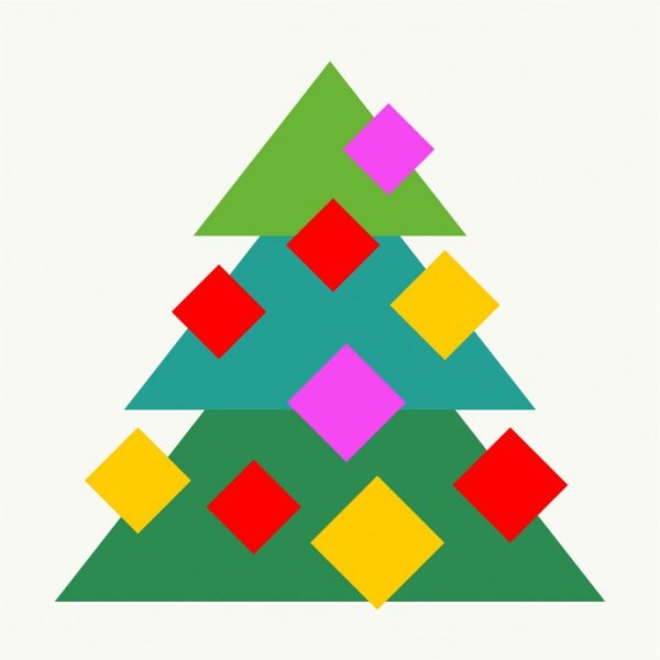 Аппликация елка