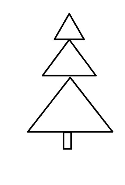 Елка с геометрическими фигурами