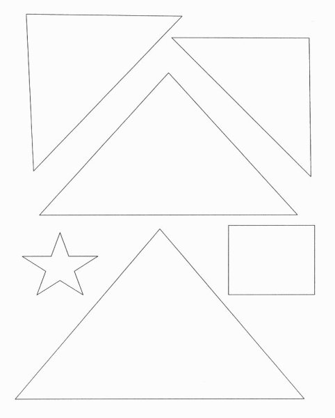 Трафарет "треугольники"