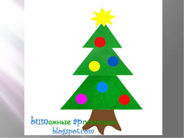 Аппликация елка